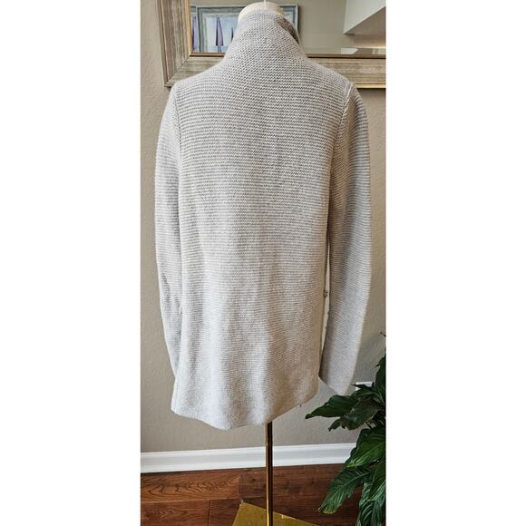 Boden Alpaca Wool Blend Open Front Knit Cardigan Sweater Women Size S Pale Blue - Picture 3 of 5